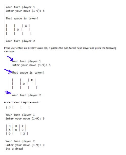 turn player1 Enter your move (1-9):3 I IXI Your turn player 2