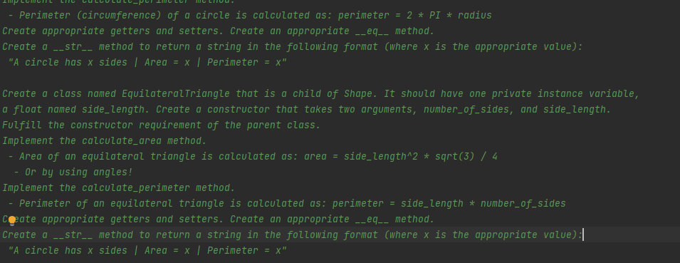 4 Closely follow these instructions to create an inheritance structure to represent