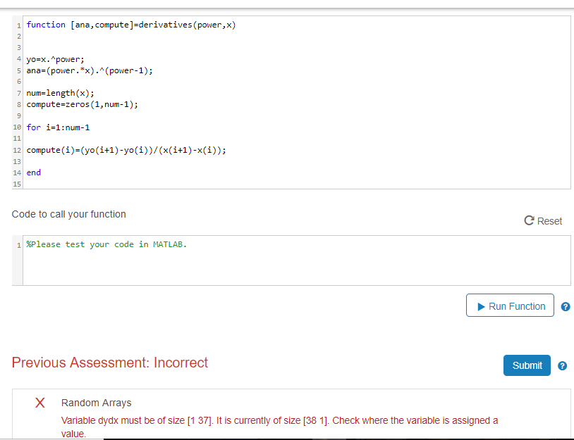 What do I do to make the code work? Write a function
