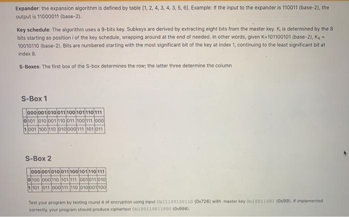  can you please make this program in JAVA Expander the expansion