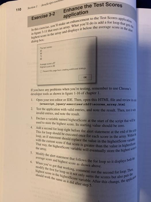 I need help with exercise 3-2 from Murach's Javascript and JQuery. Average