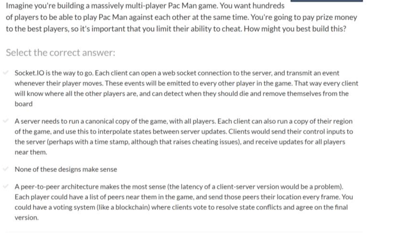 Select your answer You're building a photo editing program. So far your