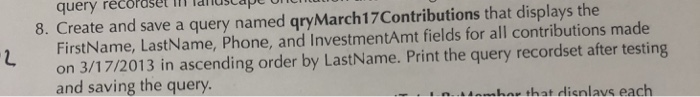  Help sql as much as you can query recordsetn lauscap 8.
