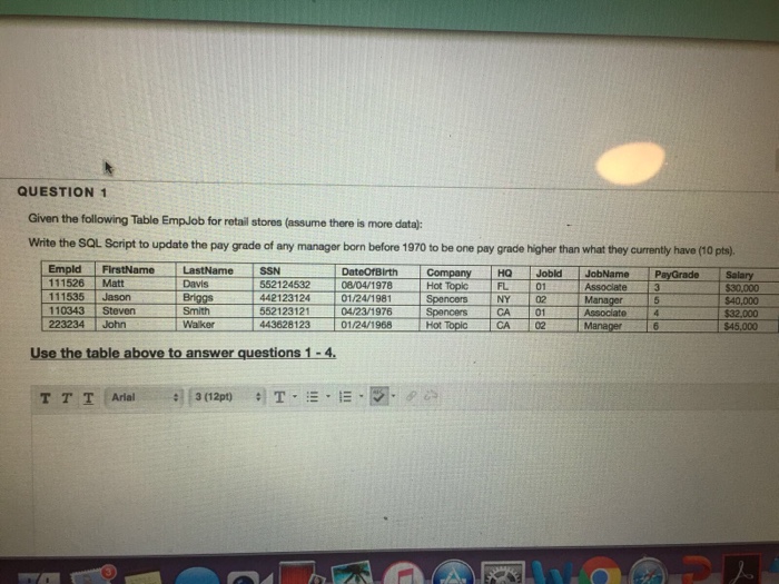  In SQL, Write the script to retrieve the sum of all