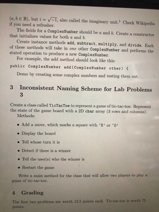 everything! 1 Assignment 1 Our first assignment will reinforce the difference between