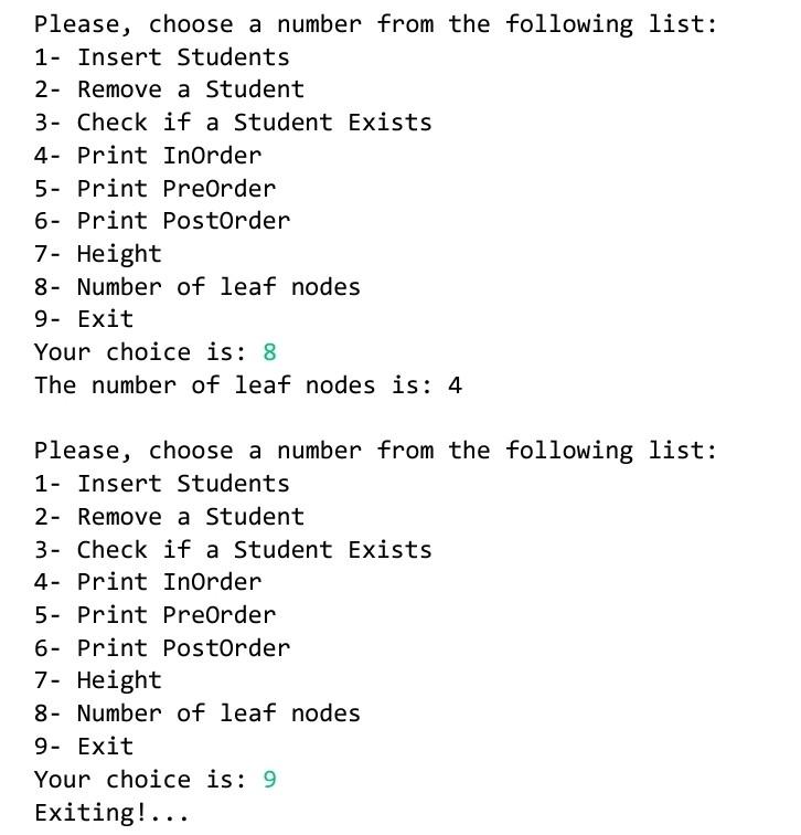 void PreOrder (Node R) Traverses and prints the contents of the tree