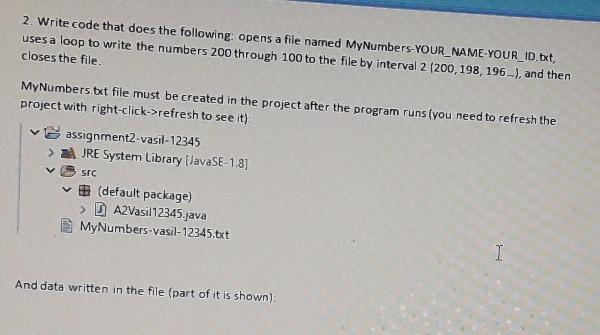  output: write code in java programming? 2. Write code that does