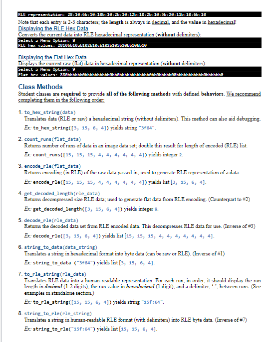 Students will implement encoding and decoding of raw data, conversion between data