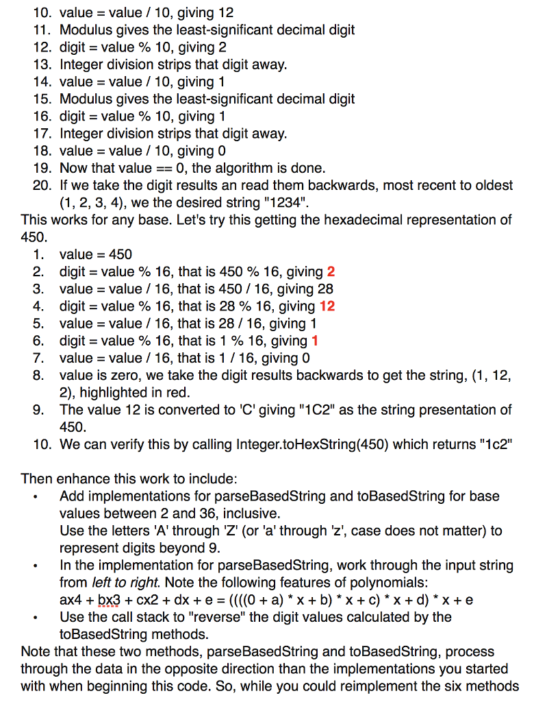 representation * to an int value * @param s The decimal (base