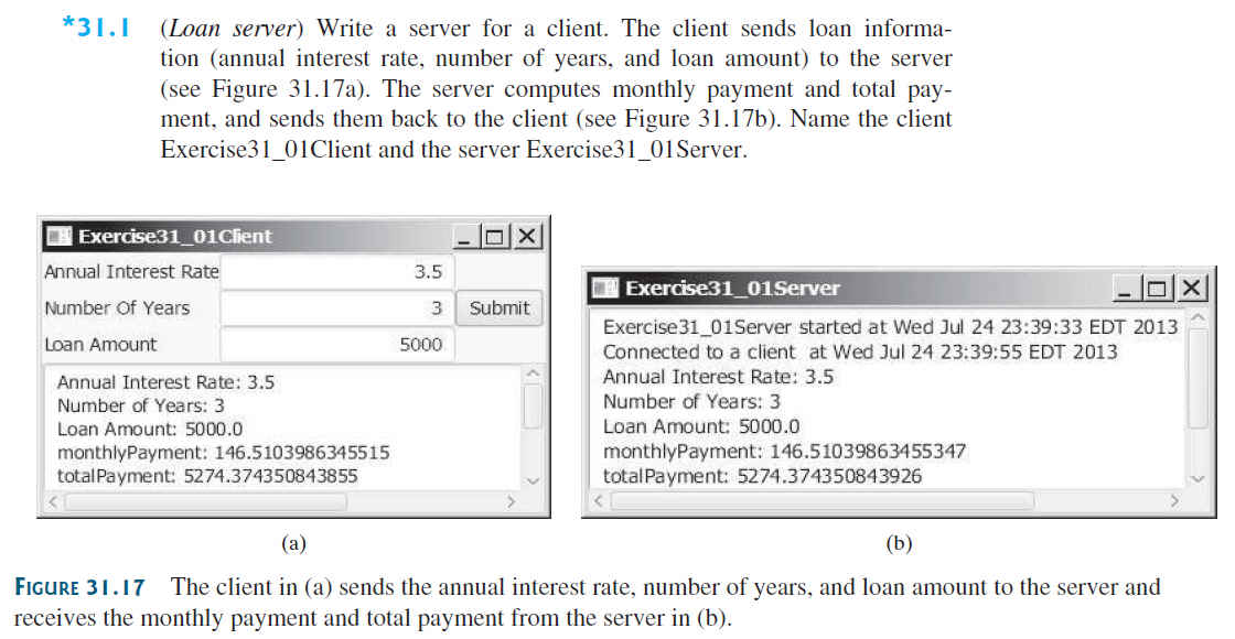 Please code using Java and show an example that it will run