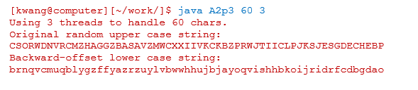  Write a Java program A2p2.java with a public class A2p2 and