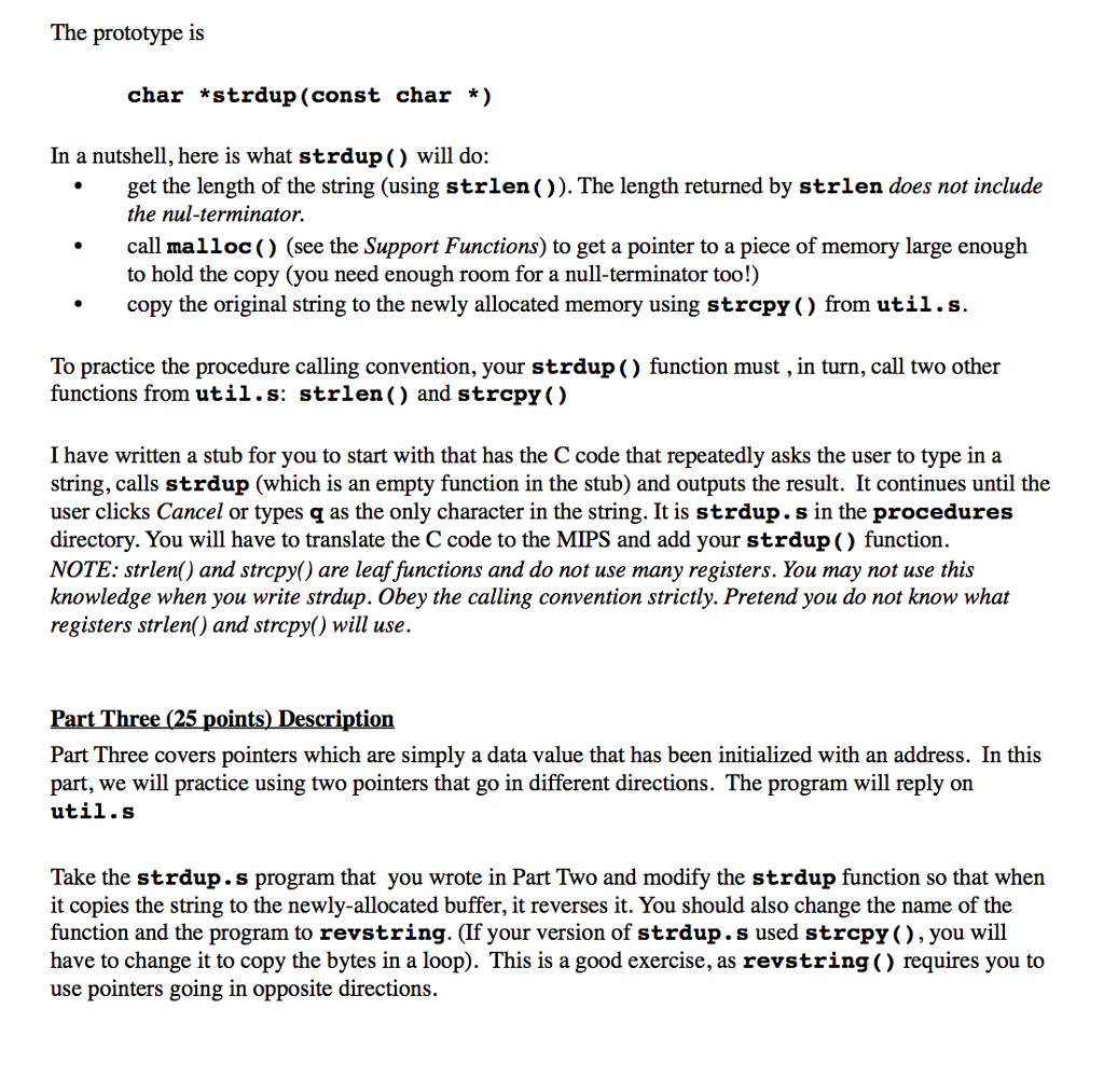 main program or function must conform to this convention strictly. Do not