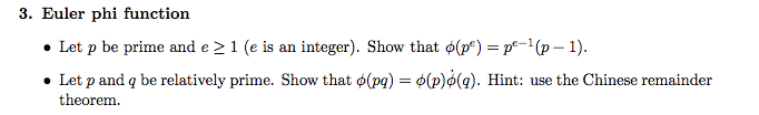 Applied Cryptography 3. Euler phi function . Let p be prime and
