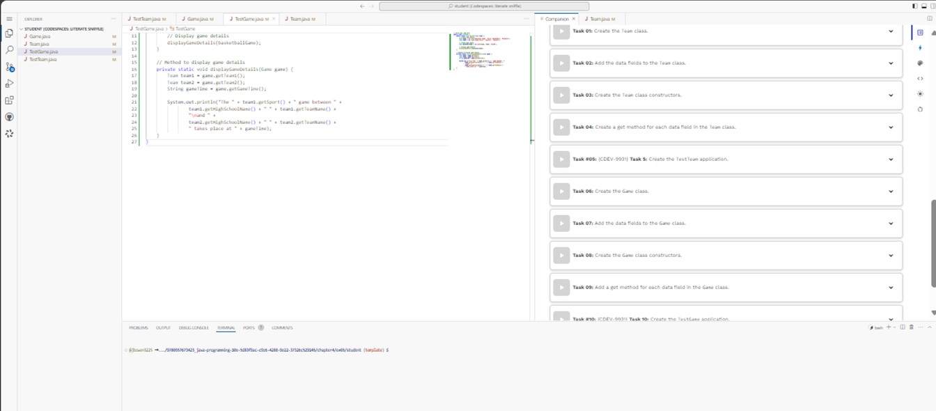  Part A Create a class to hold data about a high