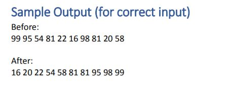 constructor with an array and fill with random integers public BucketSort(int size)