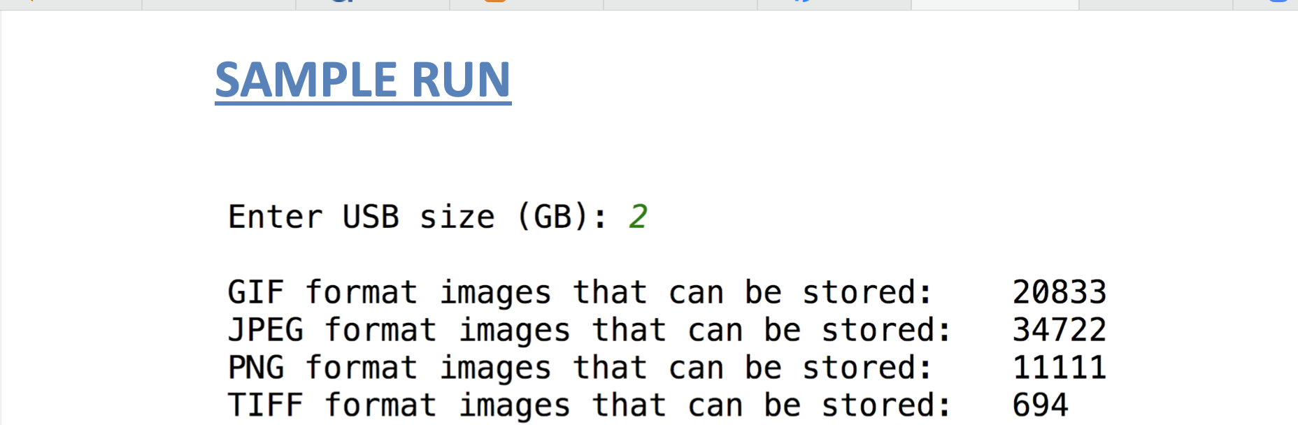 python project Storage Application Create the Storage Application which determines how many