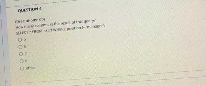 Note: Not considering ending with simicolone select team from database select from