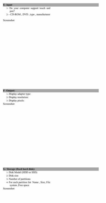  E-input 1. Do your computer support touch and pen? 2.- CD-ROM,