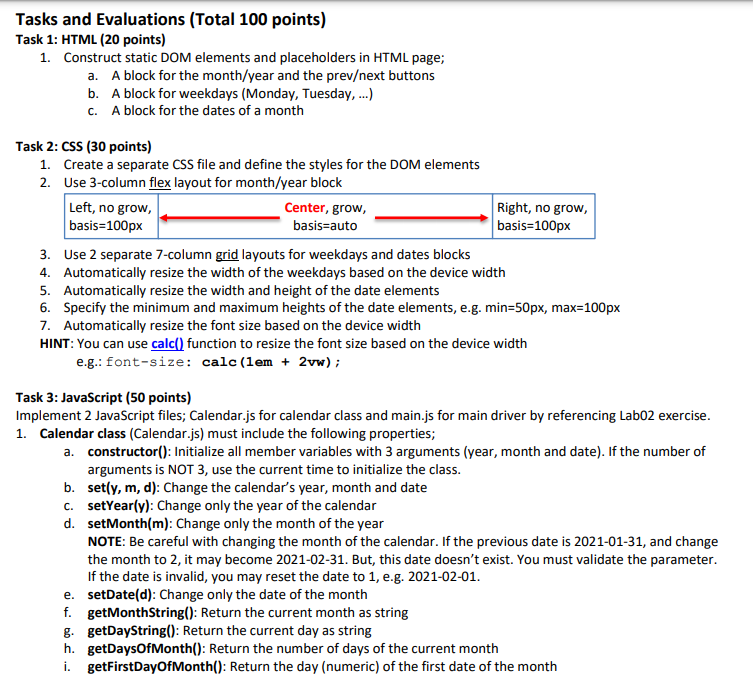 styles. You create 1-based Gregorian calendar class where Sunday is 1 (the