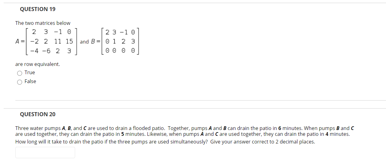 Answer the following questions and please write the process clearly. QUESTION 19