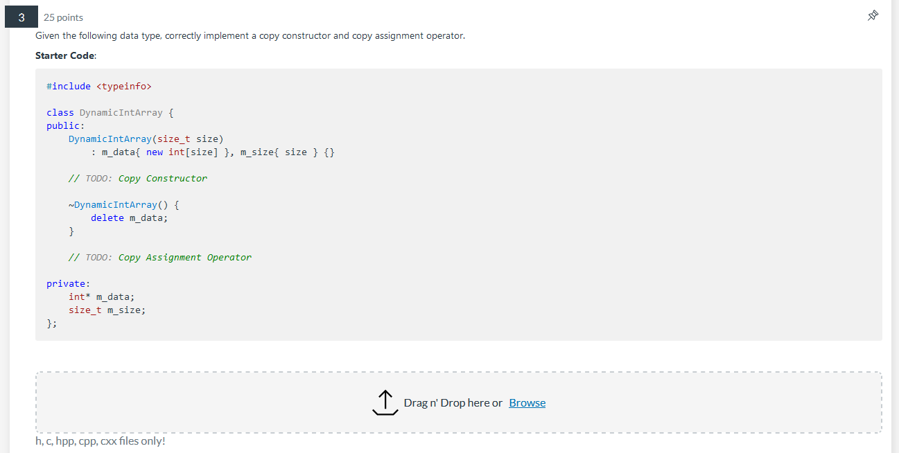 please use provided code and follow instructions. Thank you! \#include class DynamicintArray