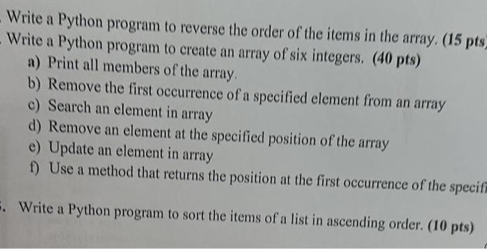 ples. solve this Write a Python program to reverse the order of