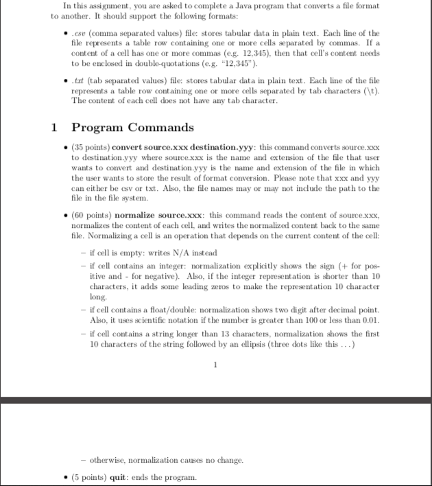  * WITH COMMENTS PLEASE!* In this assignment, you are asked to