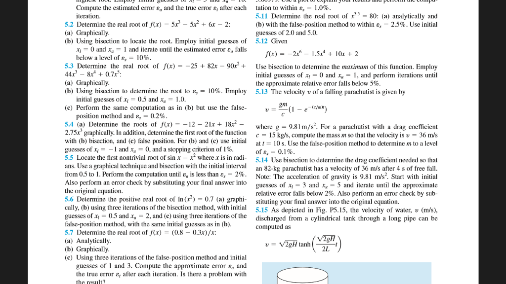 Need solution for question 5.6 using python? tation to within e, 5.11