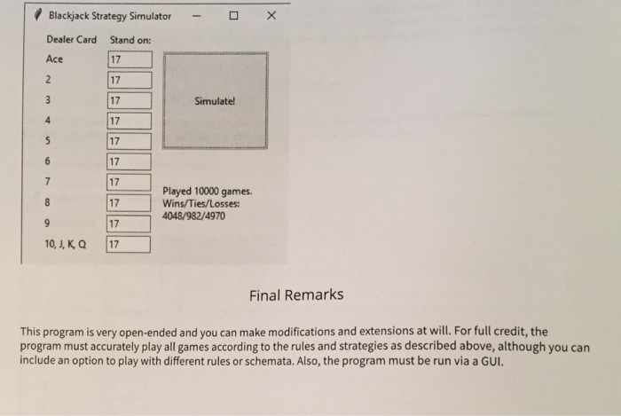 the computer is to In this project, you will create a program