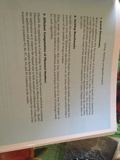  number 8 Pseudo-Code (which also includes your algorithm), Java Doc(s) with