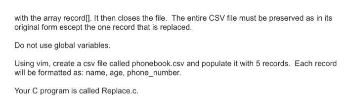 file format normally used to implement log files or simple database applications.