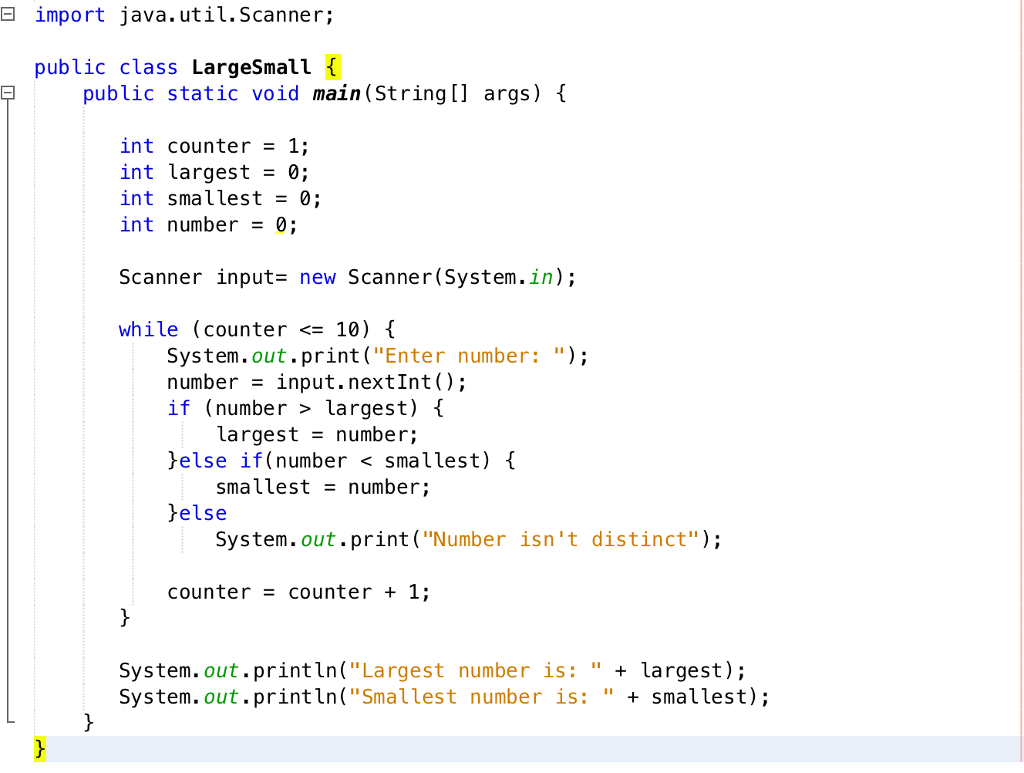 This is my code so far and it's for a basic Java