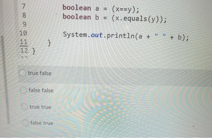 (true) { if (balance