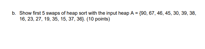 the sequence f45, 29, 71, 90, 12, 31, 10), the last swap