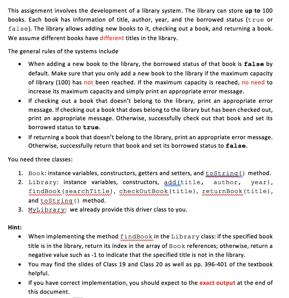  This is a JAVA assignment. This assignment involves the development of