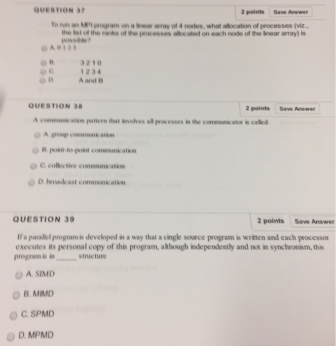  QUESTION ar 2 points Save Answer To nm an Nprogram on