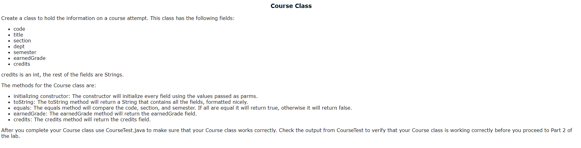 Java program Please help me Thank you There is no test classes.