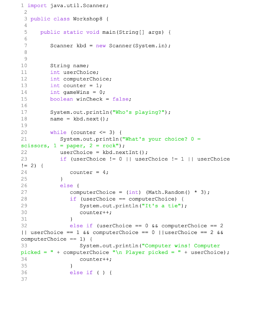 flowchart below. Specs: Play against the computer (a randomly generated value 0,