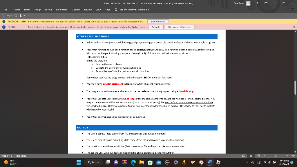 and upload it to Program 2 in Assignmentz in ilearn. (Replace with