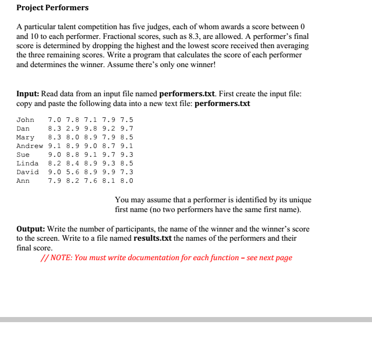  C++ program. plz write in formal indentation and format, while follow