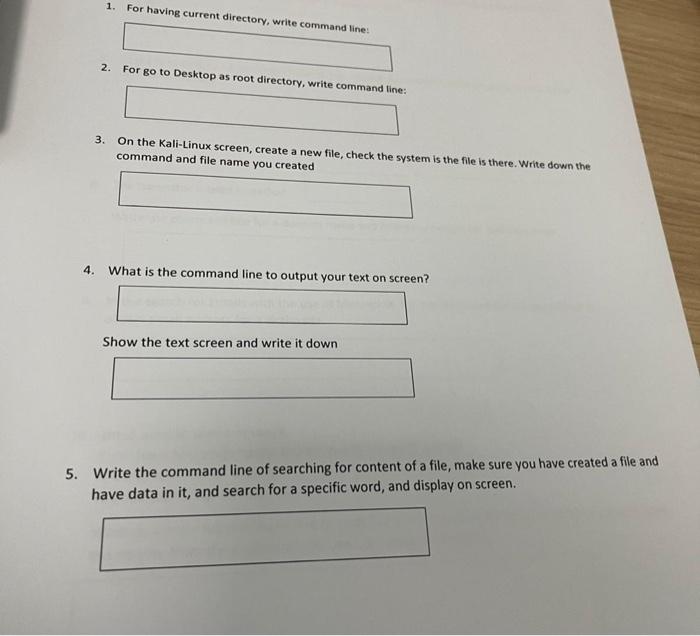 i need full solution please .. 1. For having current directory, write