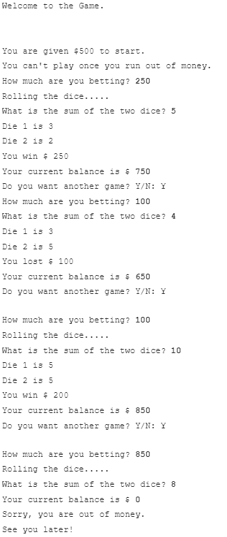 the constraints and format. You will write a game. The game starts