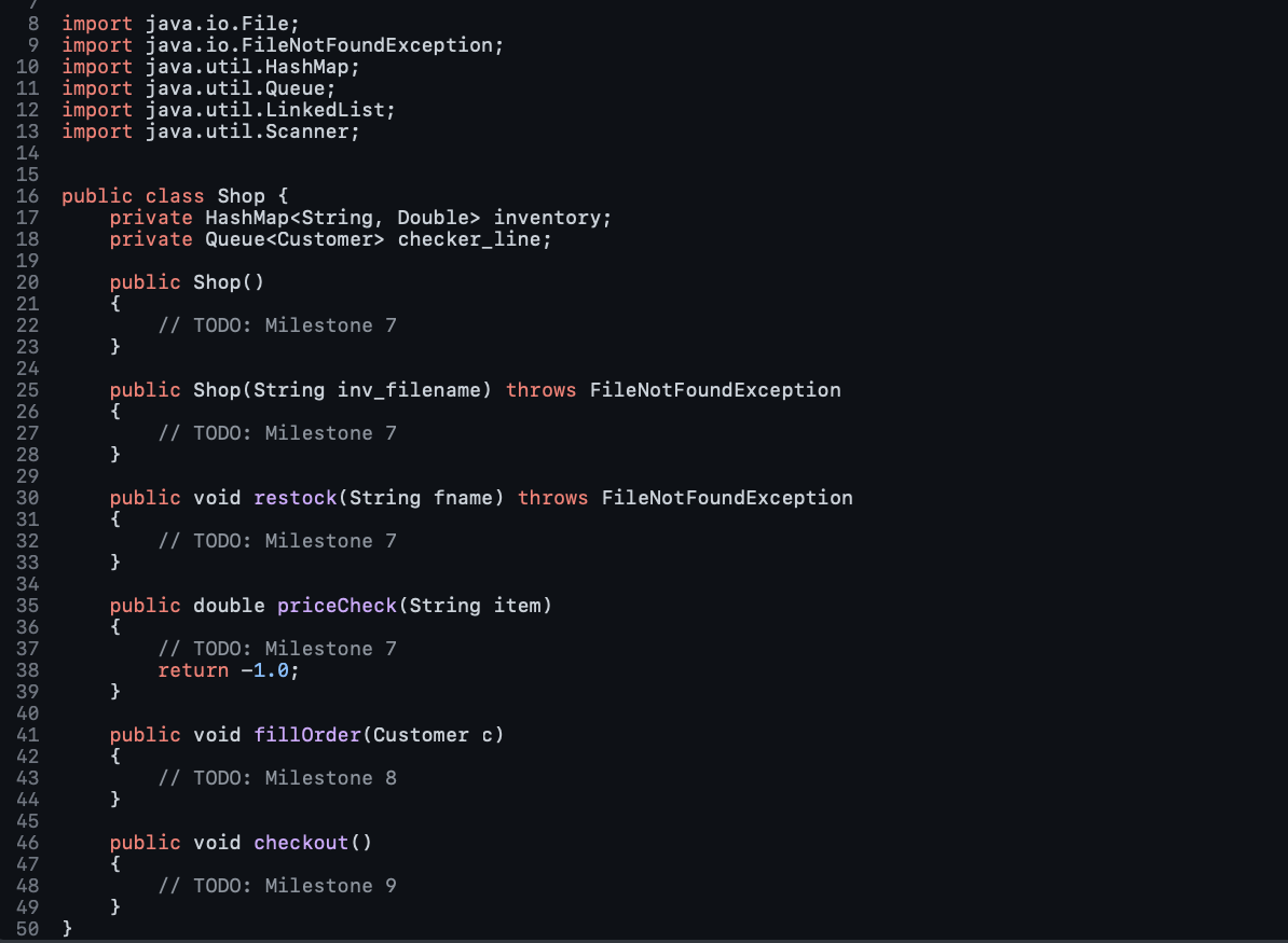 descriptions: Here's the code to test milestones: c1.txt c2.txt c3.txt Output for