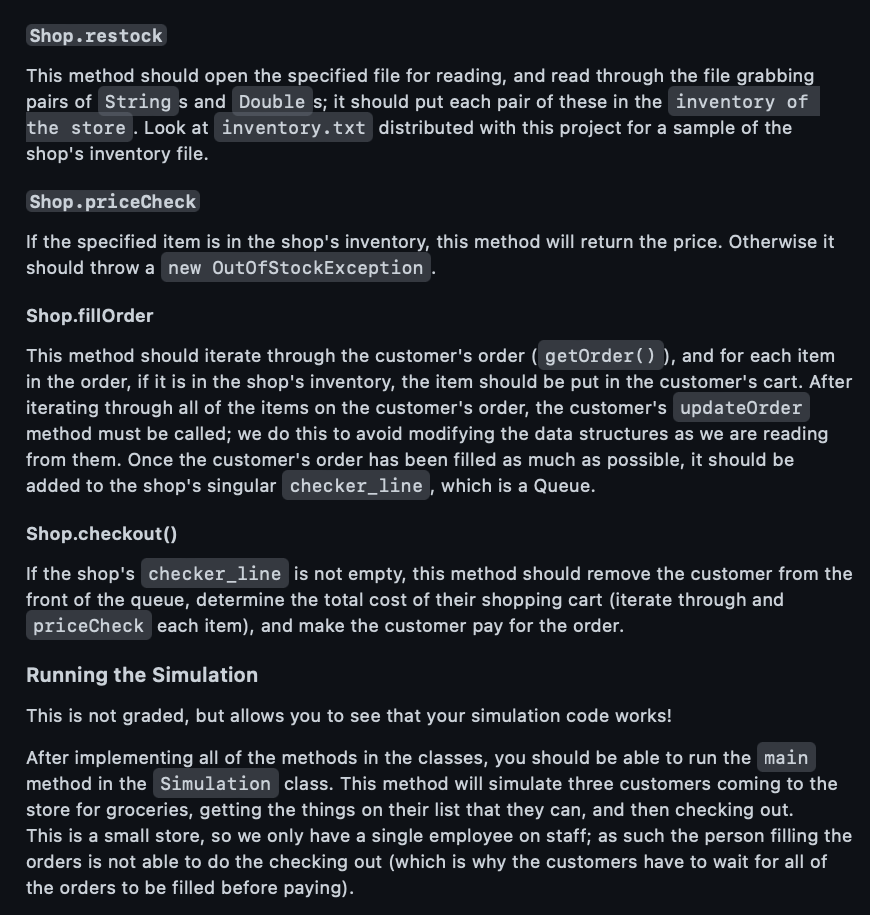 when we ask a shop to price check an item it does