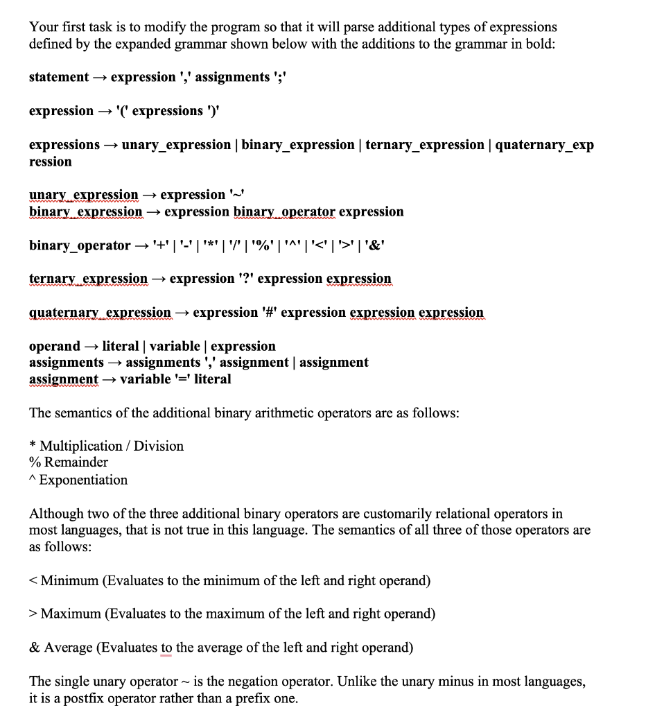 the conditional expression operator in C++ and Java, no colon separates the
