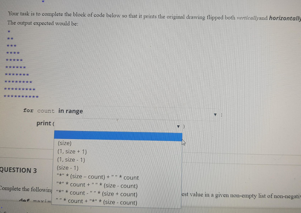 triangle of asterisks, with 10 asterisks along each of its sides. Assume