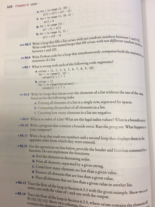 the next page) HW16 Review Questions 327 e.1 4 9 16 9