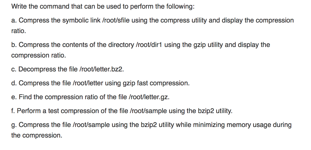  for linux fedora 20 Write the command that can be used