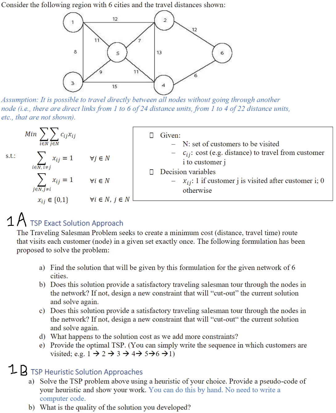  The formulation is given BEFORE the problem Consider the following region