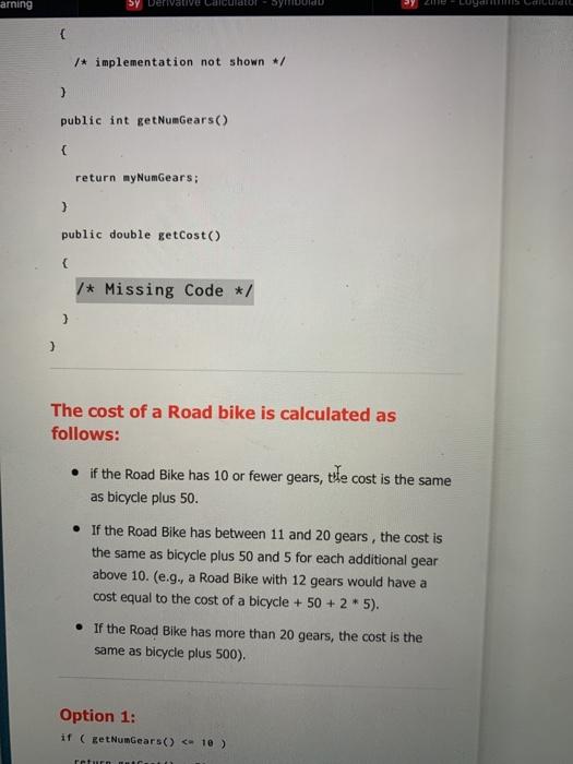 size, boolean frame) * implementation not shown */: ) public int getSize()